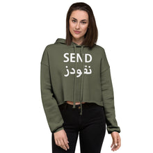 Load image into Gallery viewer, Send Nu(qo)des Crop Hoodie نقودز
